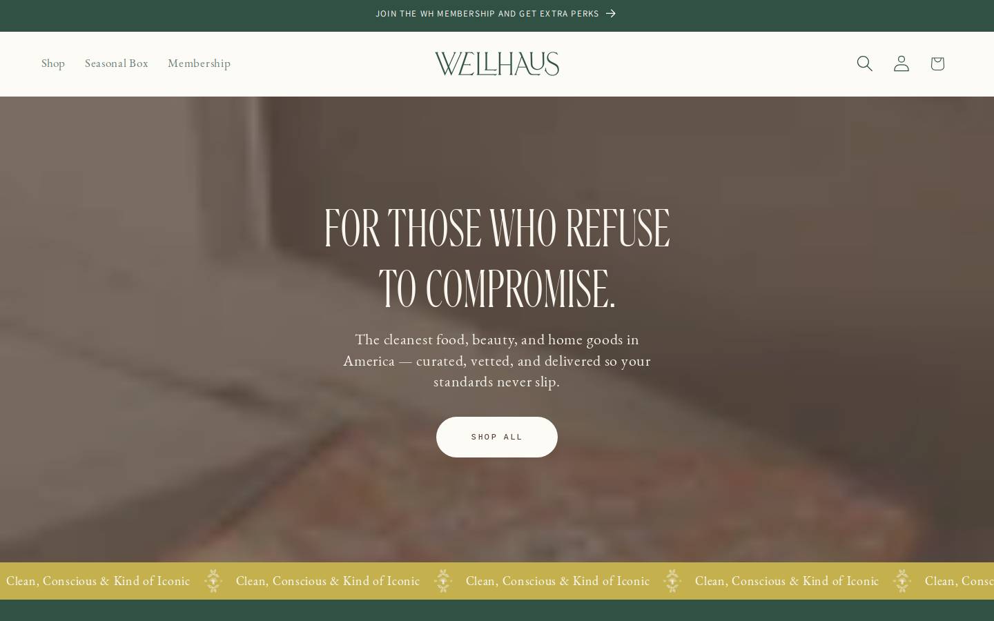 joinwellhaus.com homepage screenshot