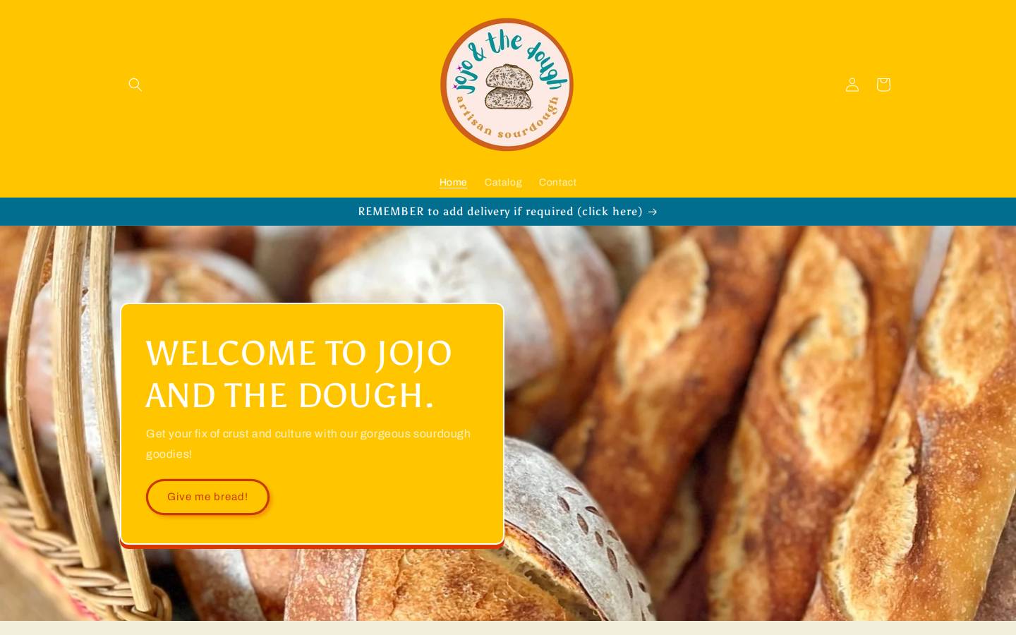 jojoandthedough.com homepage screenshot