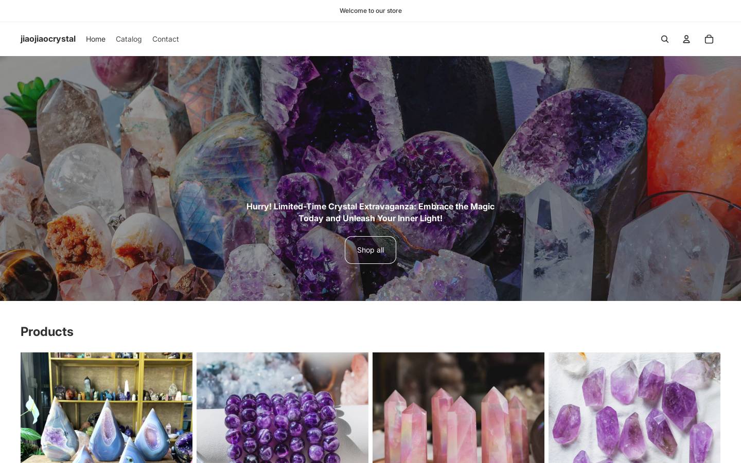 jojocrystal.com homepage screenshot