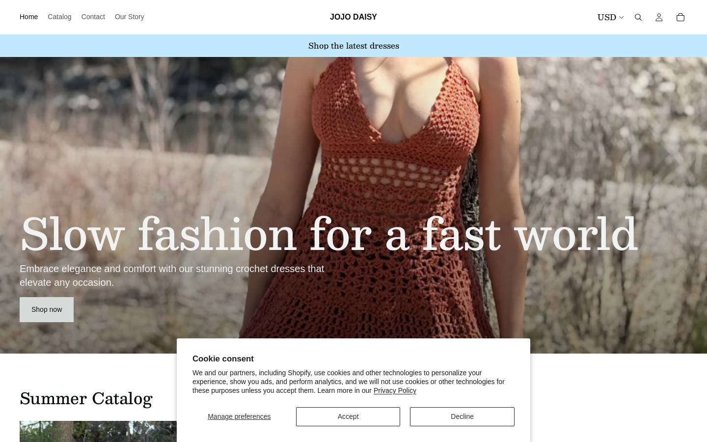 jojodaisy.com homepage screenshot