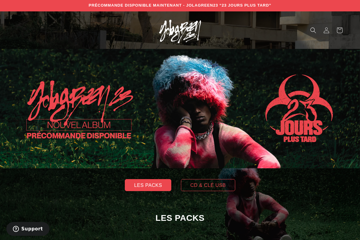 Jolagreen23 homepage screenshot