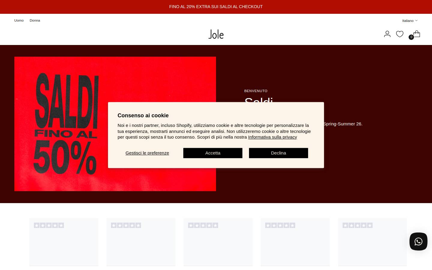 Jole.it homepage screenshot