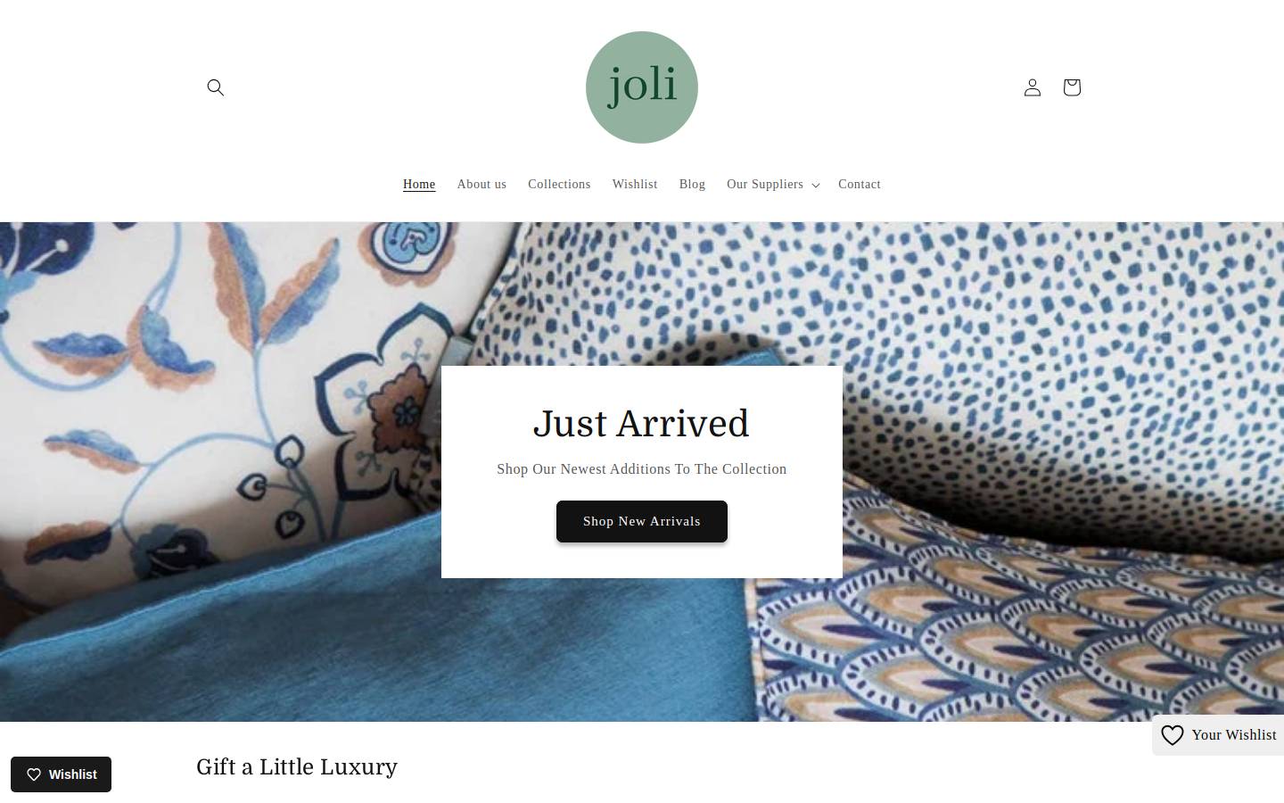 joli.ie homepage screenshot