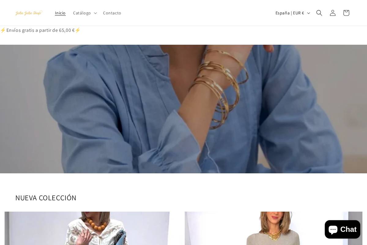 joliejolieshop.com homepage screenshot