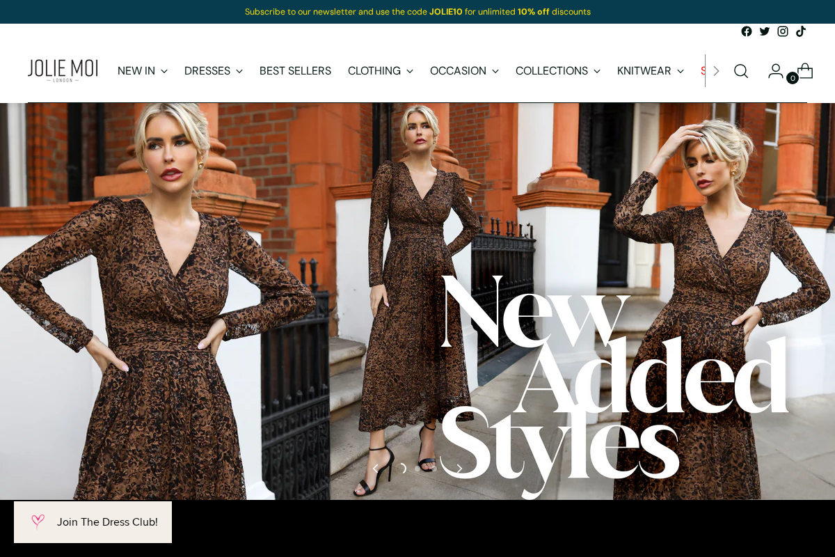 Jolie Moi homepage screenshot