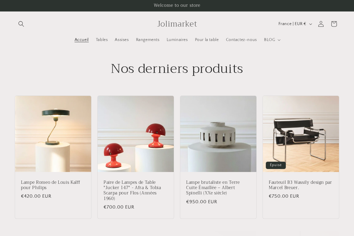 Jolimarket homepage screenshot