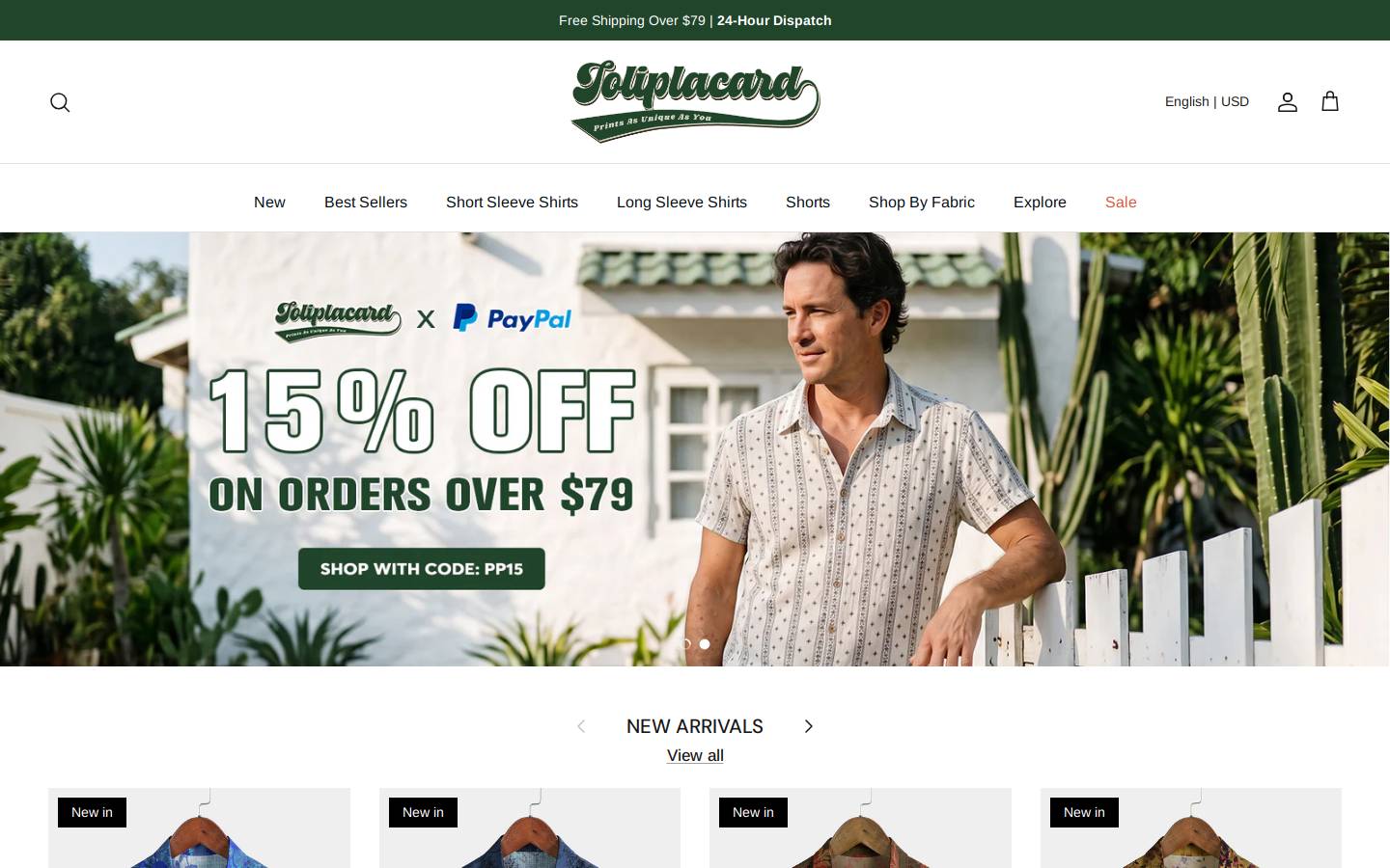 Joliplacard homepage screenshot
