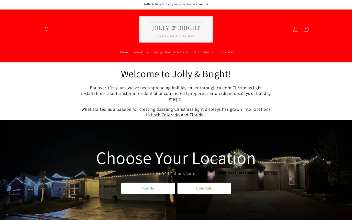 jollyandbrightlights.com homepage screenshot