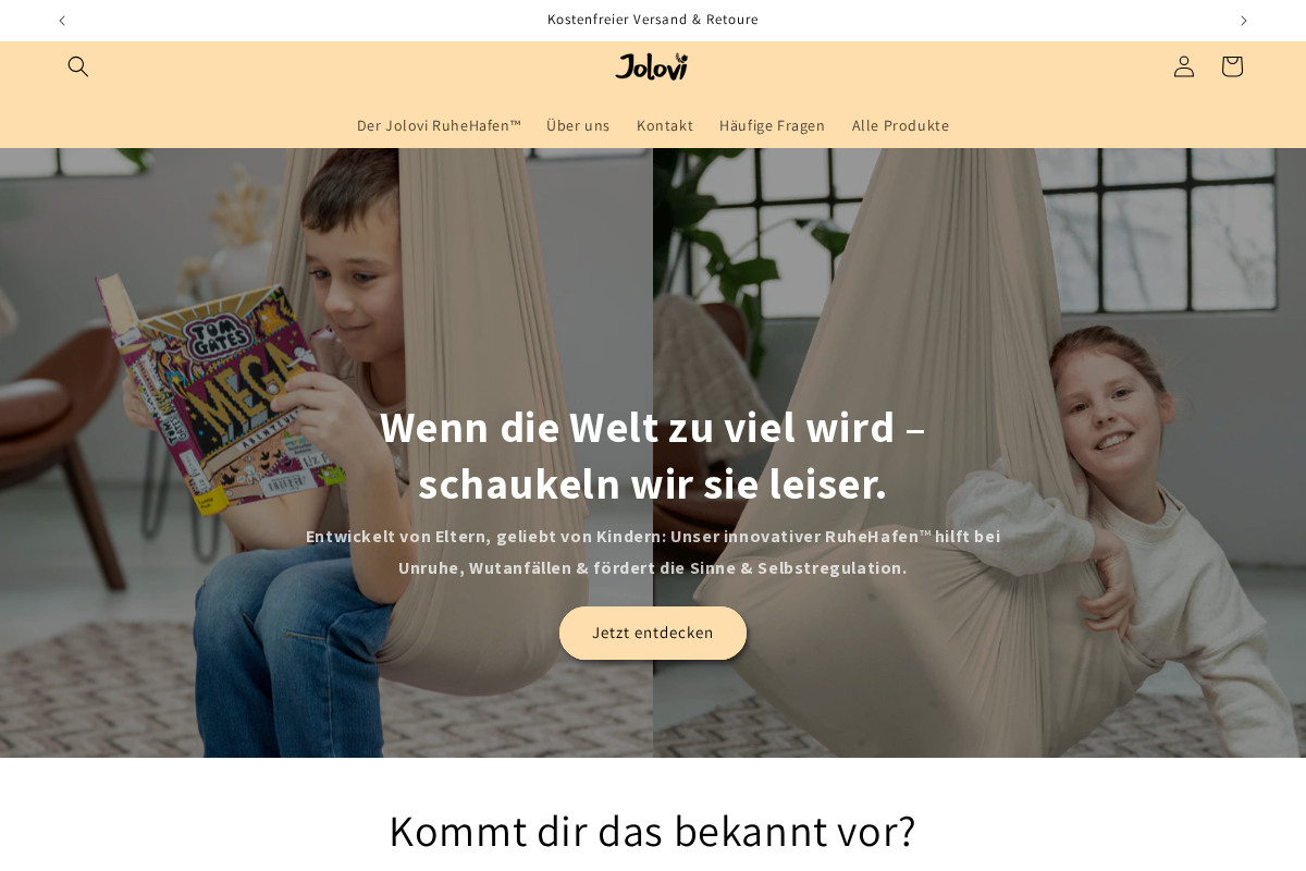 JOLOVI homepage screenshot