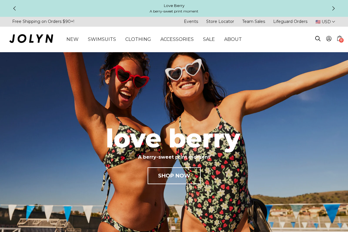 JOLYN homepage screenshot