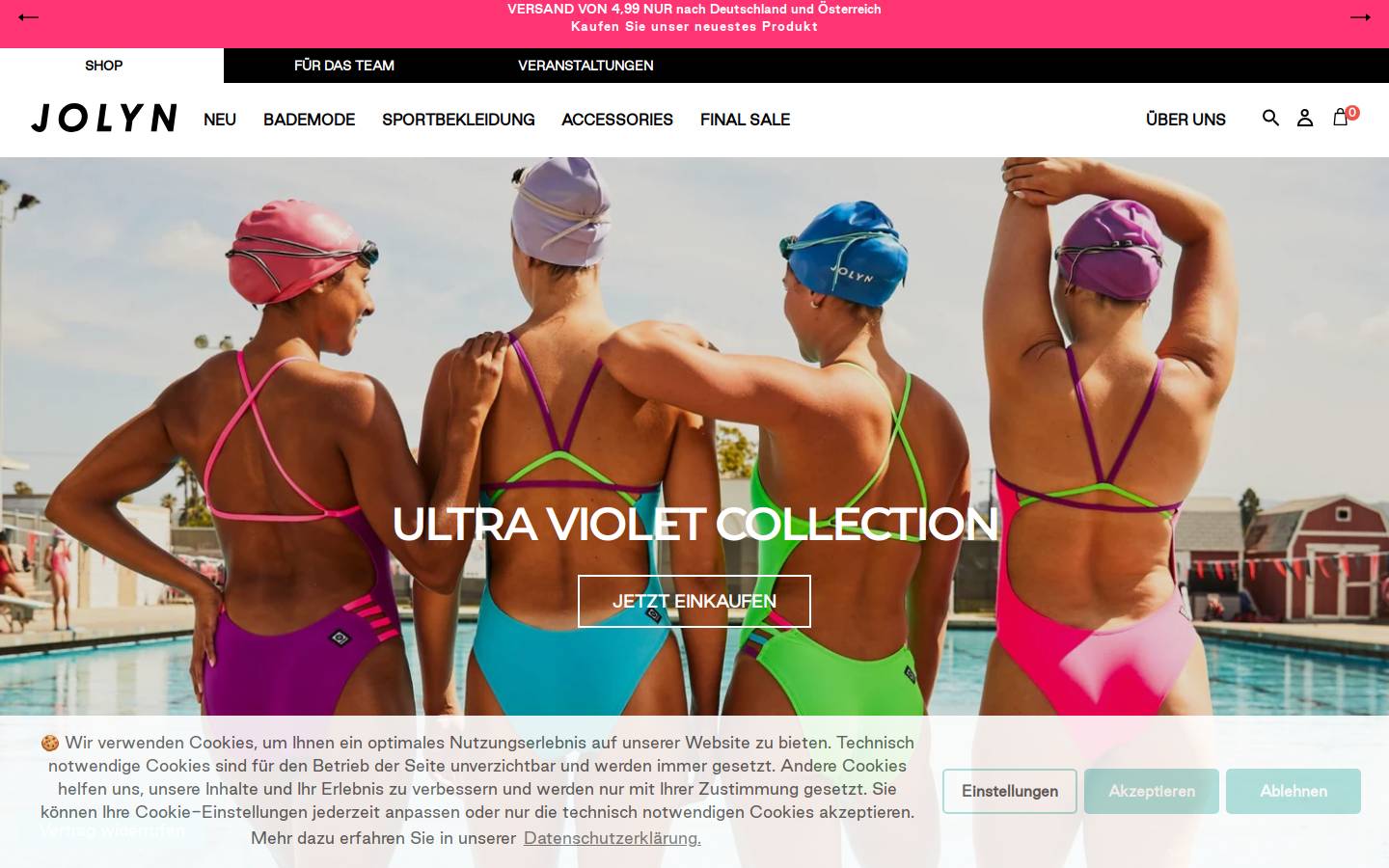 JOLYN homepage screenshot