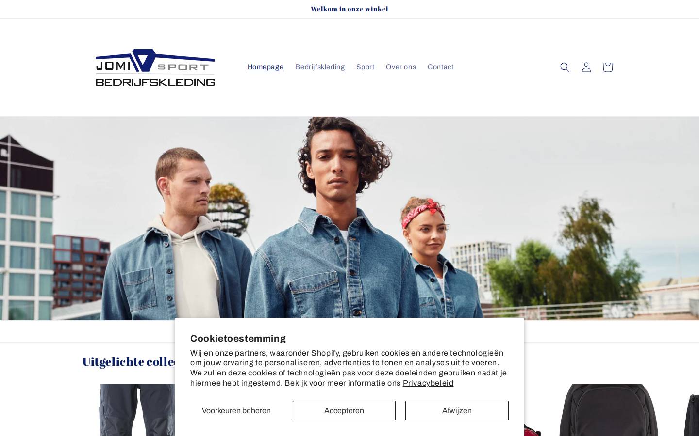 jomisports.nl homepage screenshot