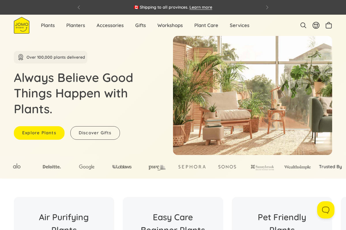 JOMO Studio homepage screenshot