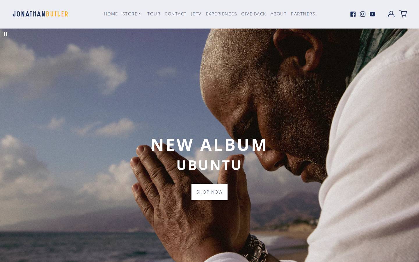 jonathanbutler.com homepage screenshot