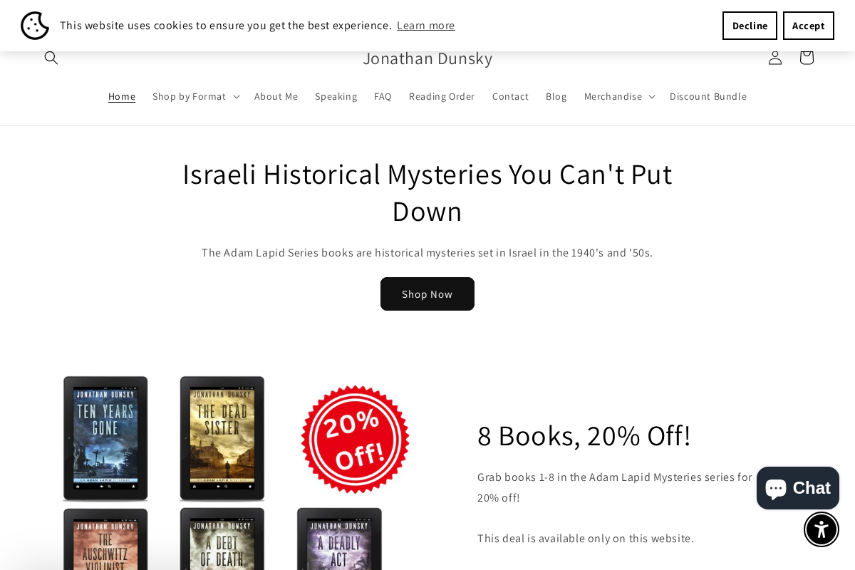 Jonathan Dunsky homepage screenshot