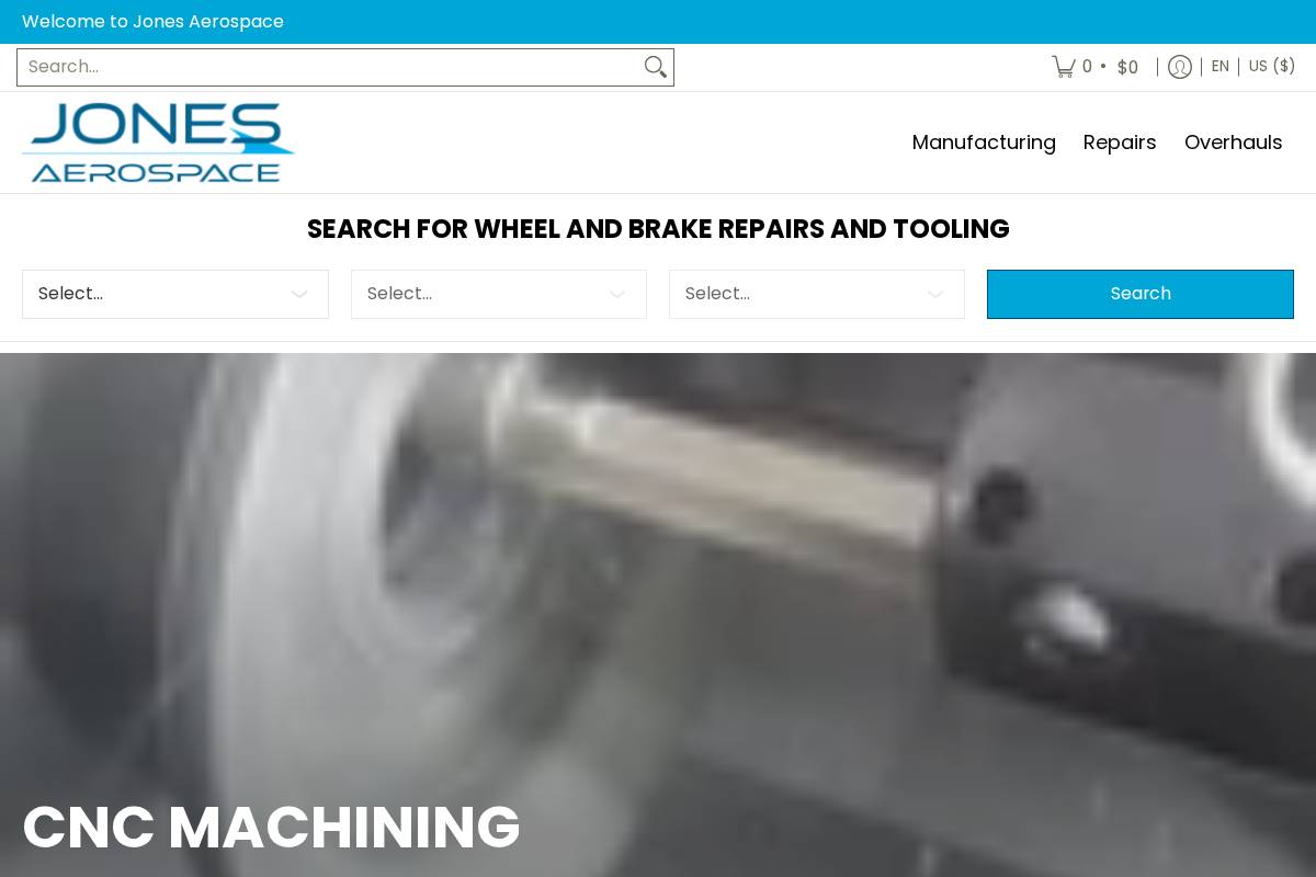 jonesaero.net homepage screenshot