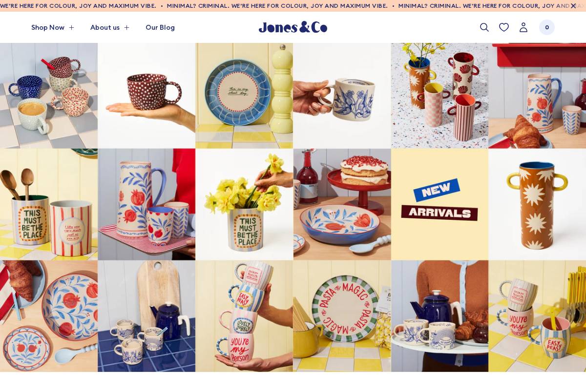 jonesandco.com.au homepage screenshot