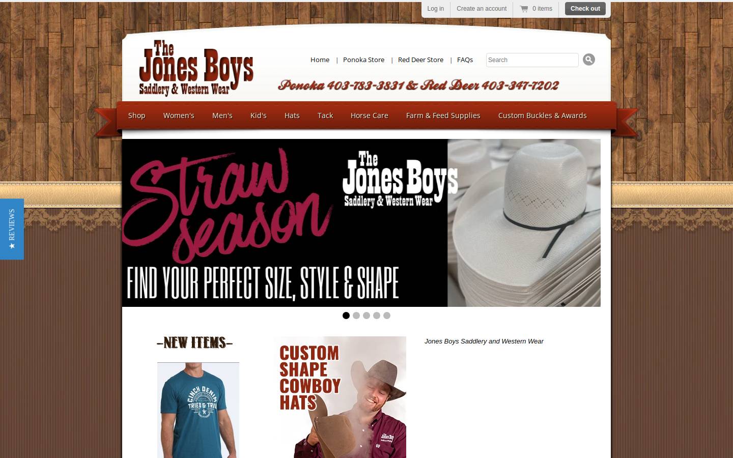jonesboyswesternwear.com homepage screenshot