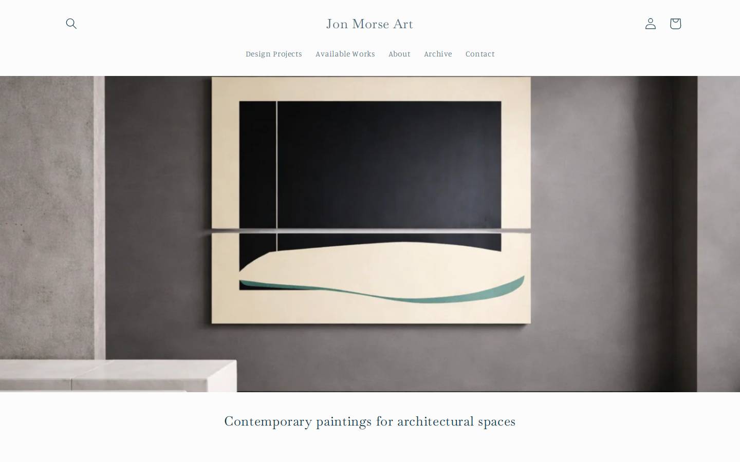 jonmorseart.com homepage screenshot
