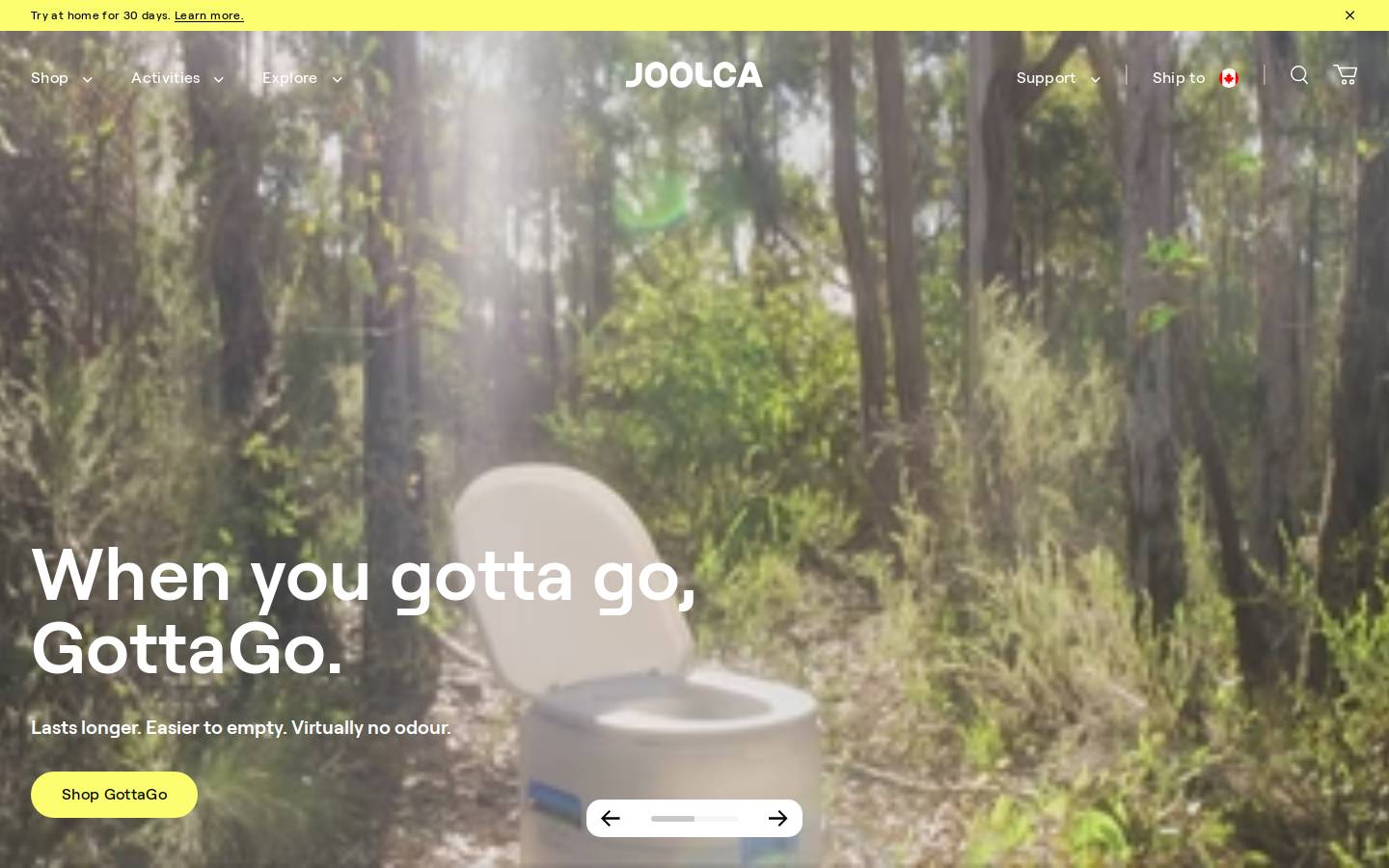 Joolca CA homepage screenshot