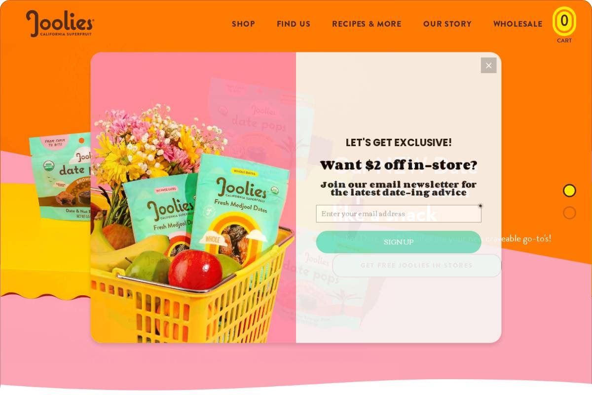 joolies.com homepage screenshot
