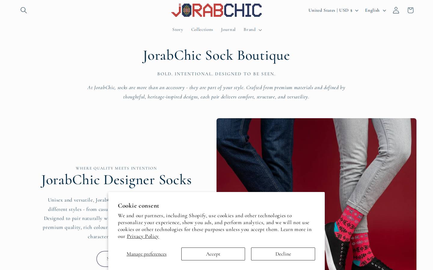 jorabchic.com homepage screenshot
