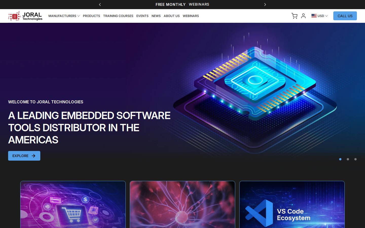 joraltechnologies.com homepage screenshot