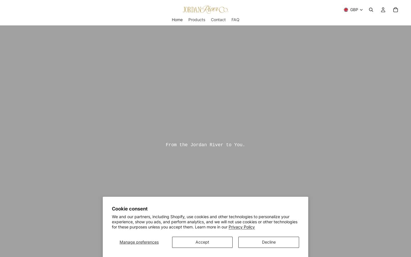 jordanriverco.com homepage screenshot