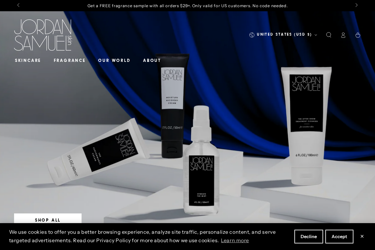 Jordan Samuel homepage screenshot