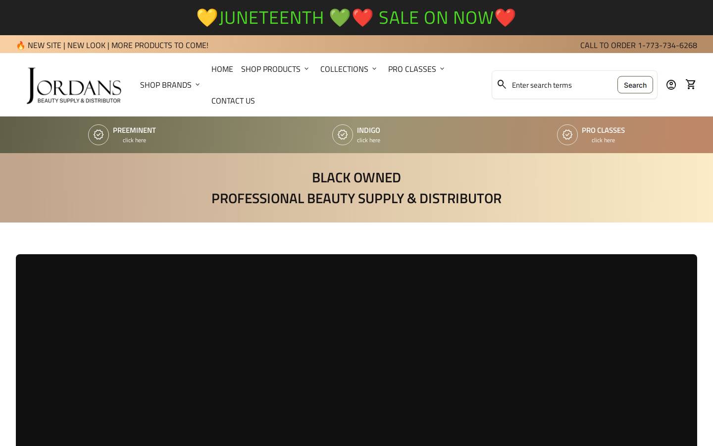 jordansbeautysupply.com homepage screenshot