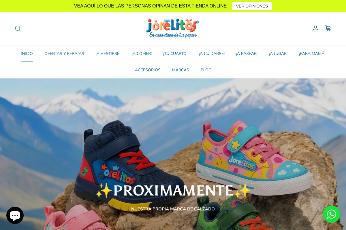 JORELITOS homepage screenshot