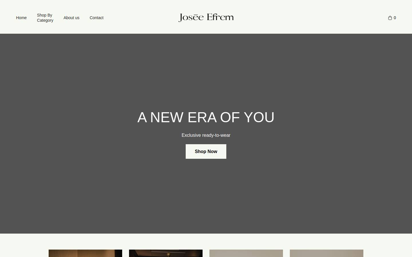 joseefrem.com homepage screenshot