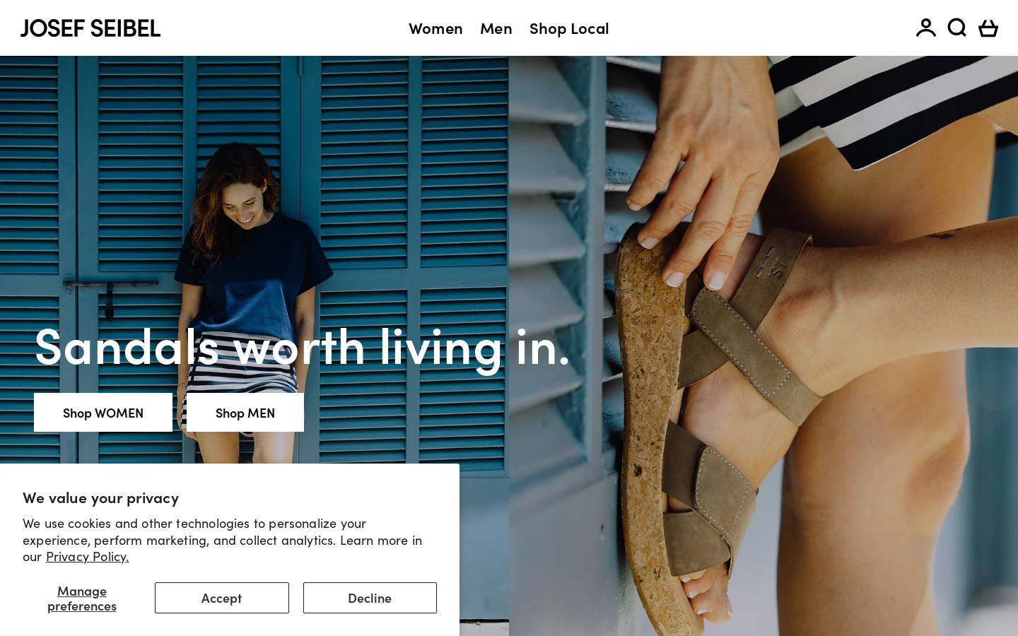 josefseibelusa.com homepage screenshot