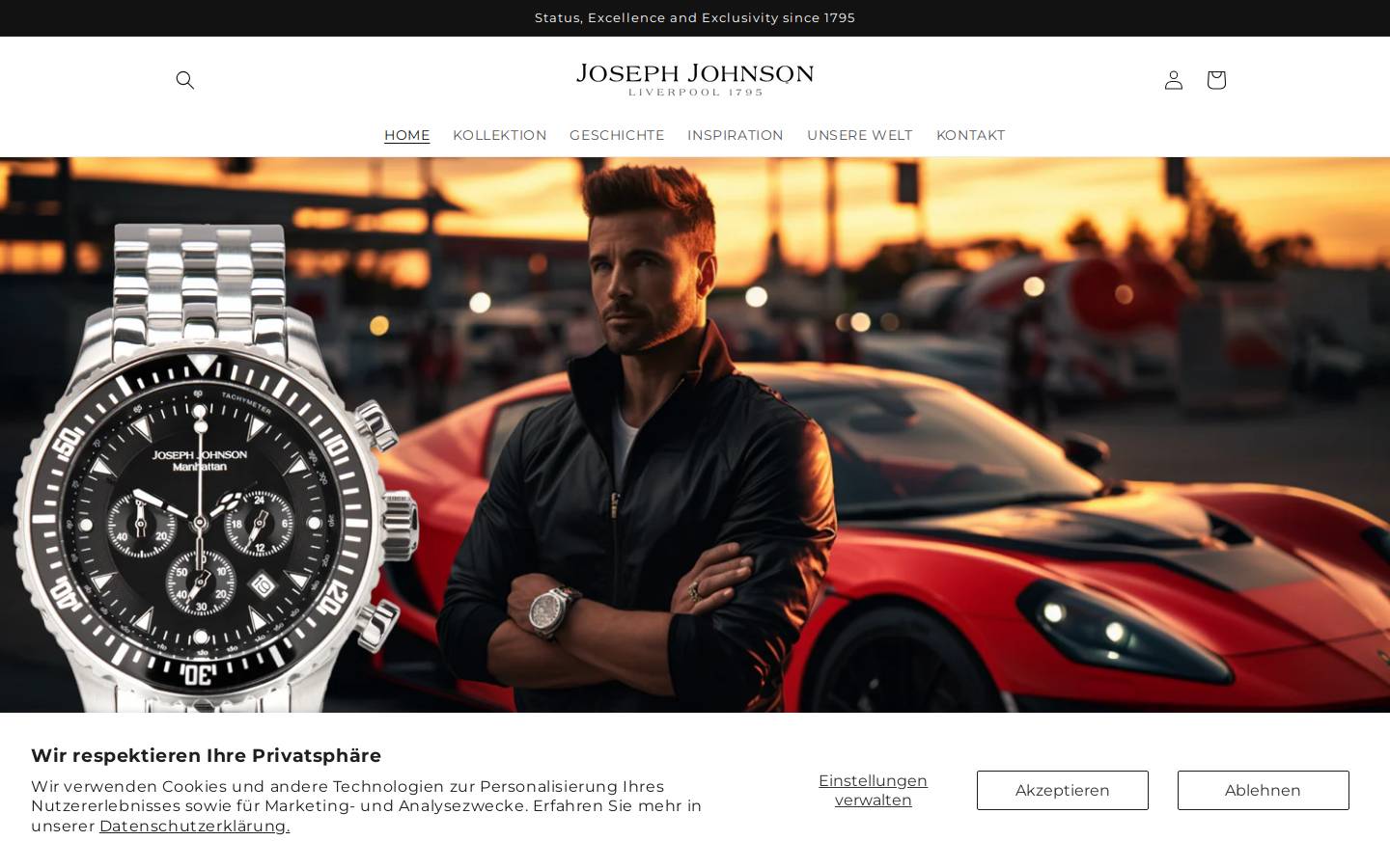 joseph-johnson.com homepage screenshot
