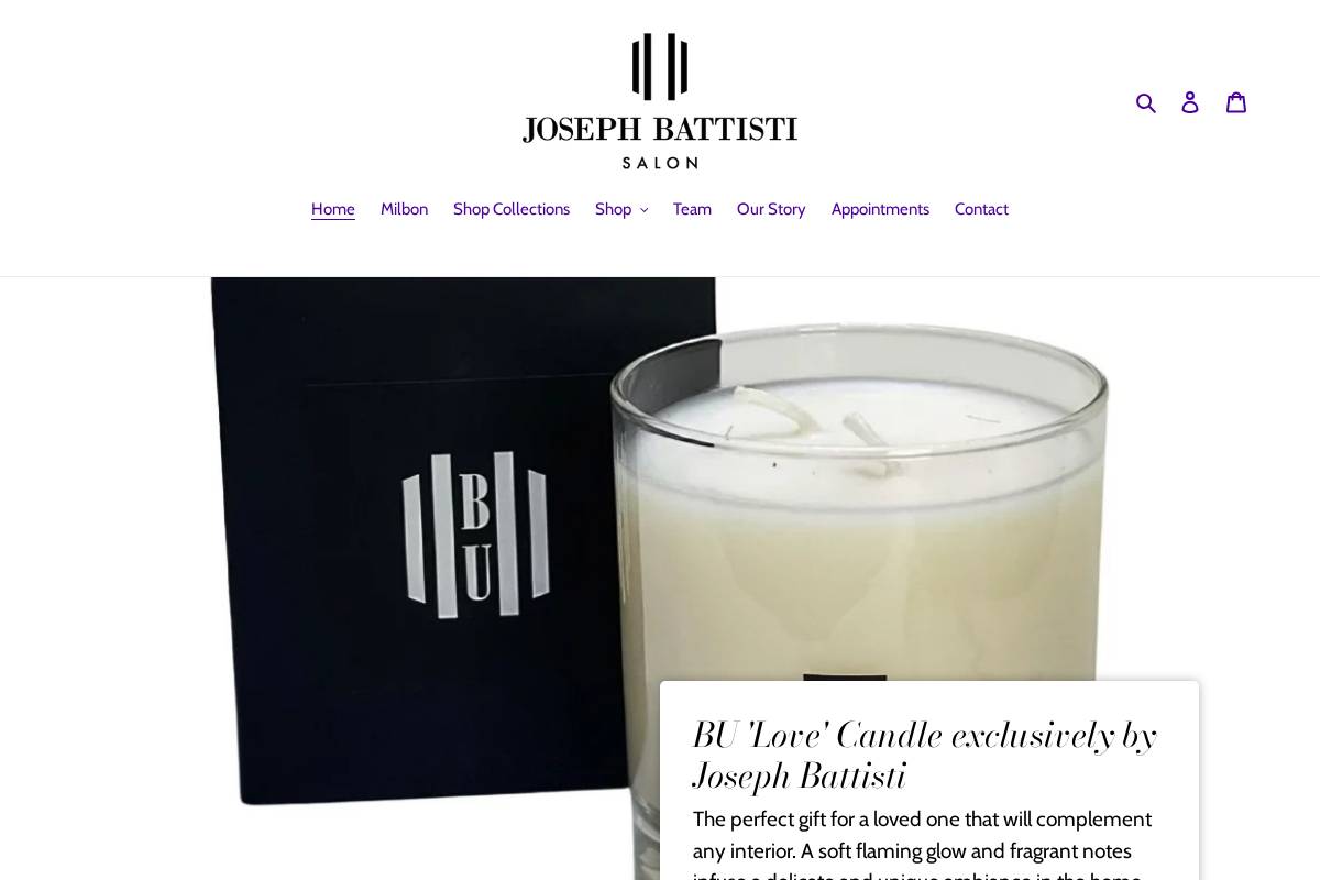 josephbattisti.com homepage screenshot