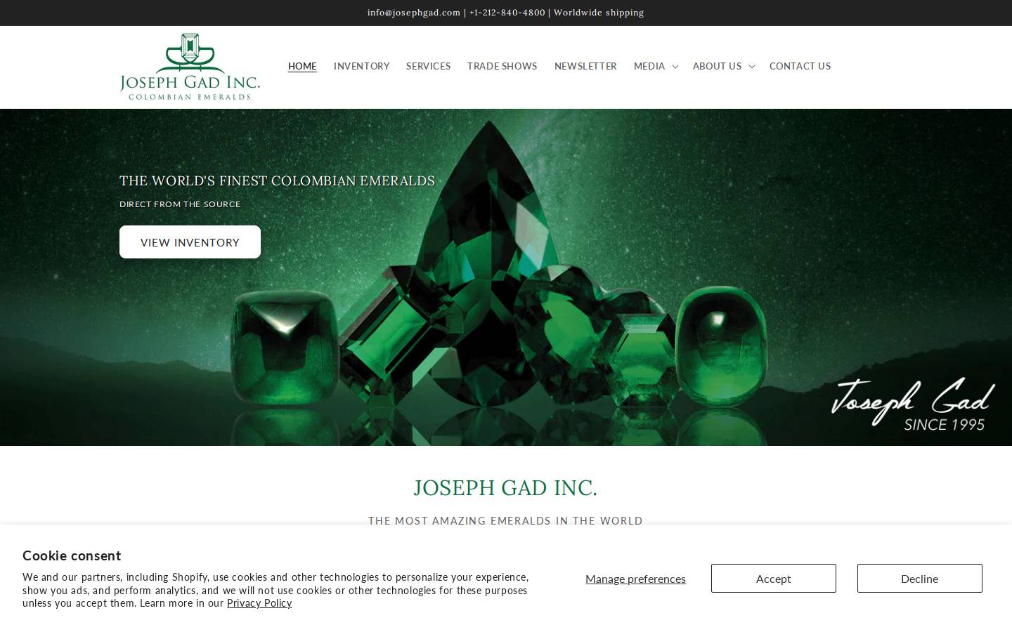 josephgad.com homepage screenshot