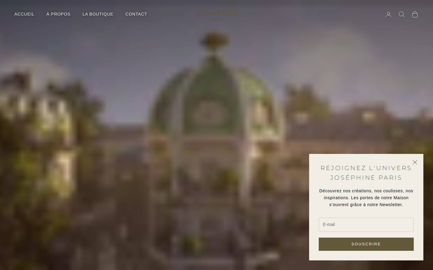 josephine-paris.com homepage screenshot