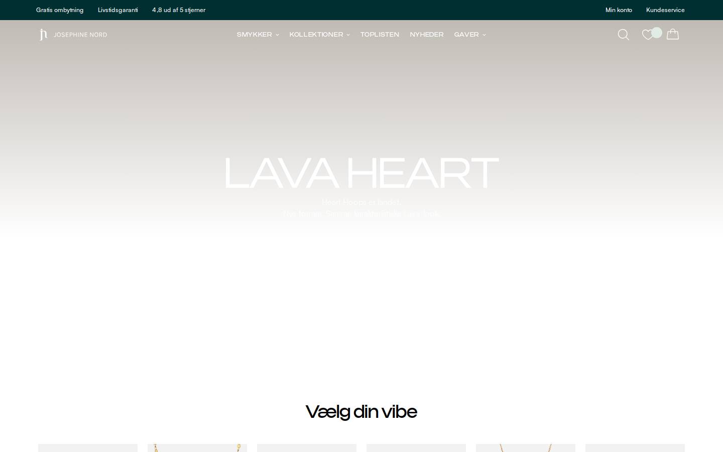 Josephine Nord homepage screenshot