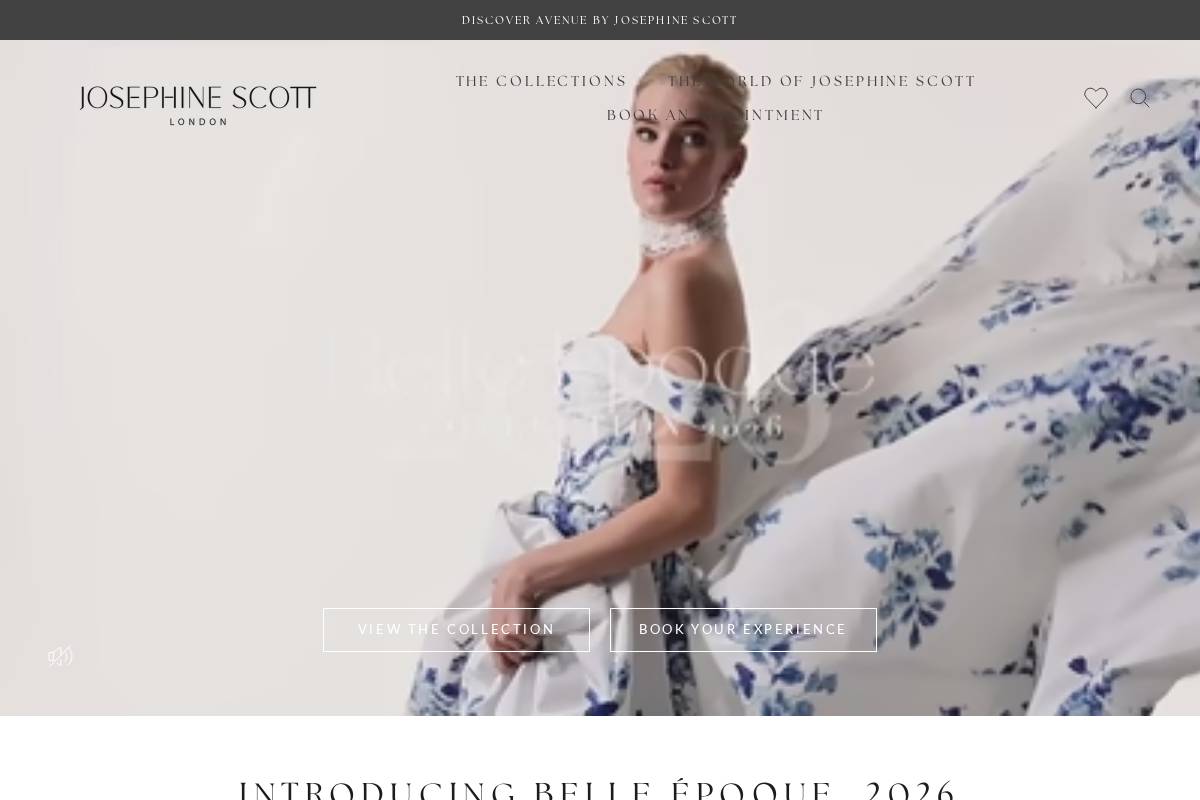 josephinescott.co.uk homepage screenshot