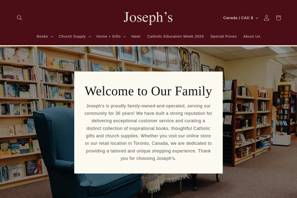 Joseph's homepage screenshot