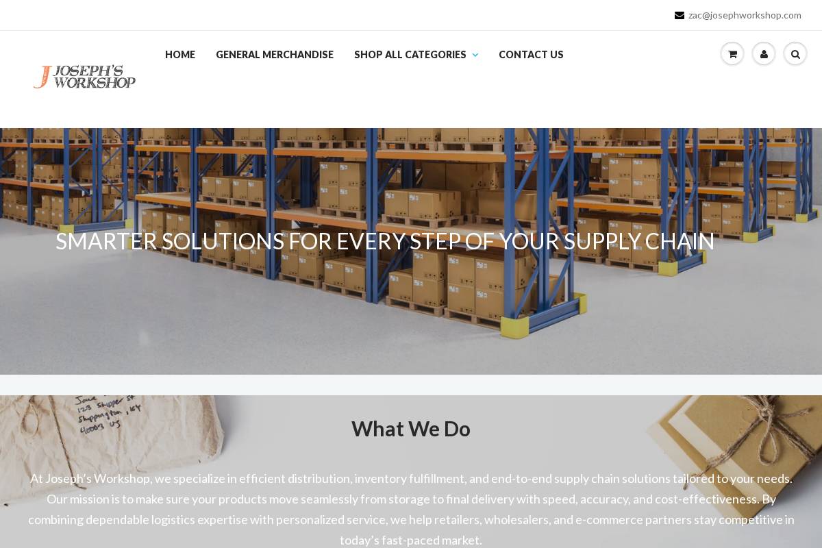 josephworkshop.com homepage screenshot