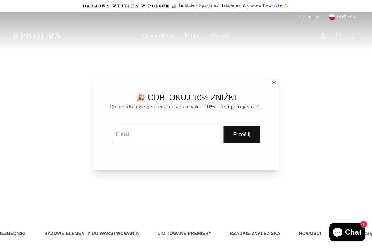 joshaura.pl homepage screenshot