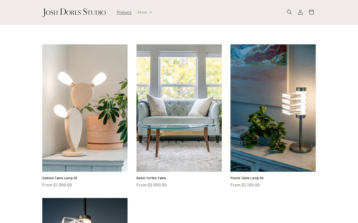 joshdoresstudio.com homepage screenshot