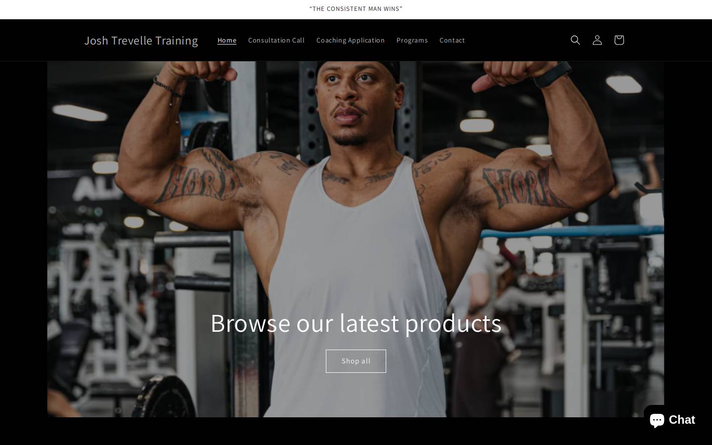 joshtrevelletraining.com homepage screenshot