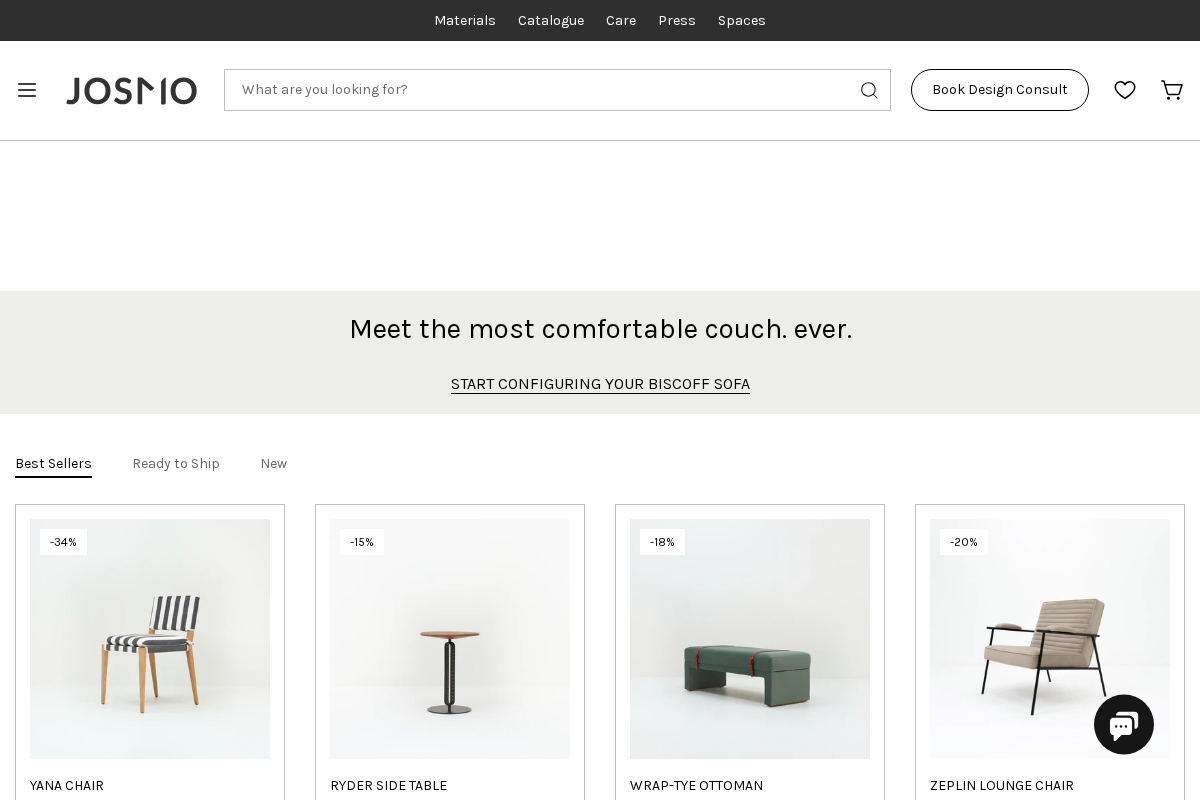 JOSMO homepage screenshot
