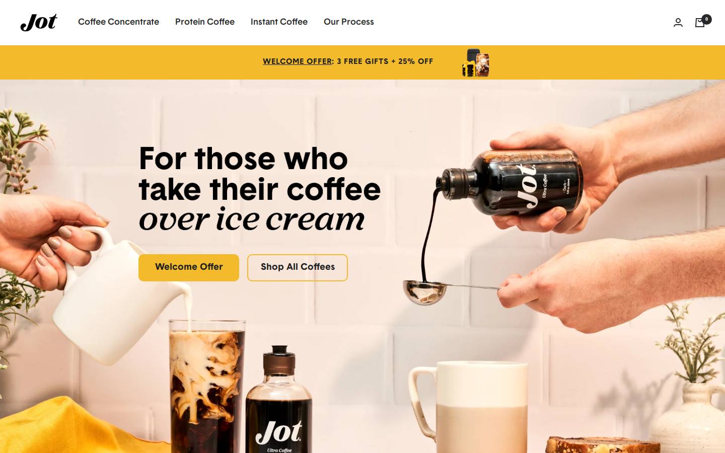 JOT homepage screenshot