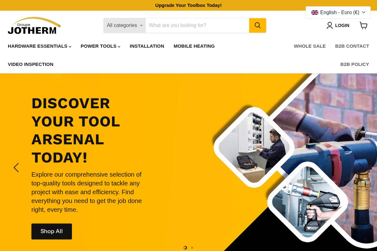 jotherm.com homepage screenshot