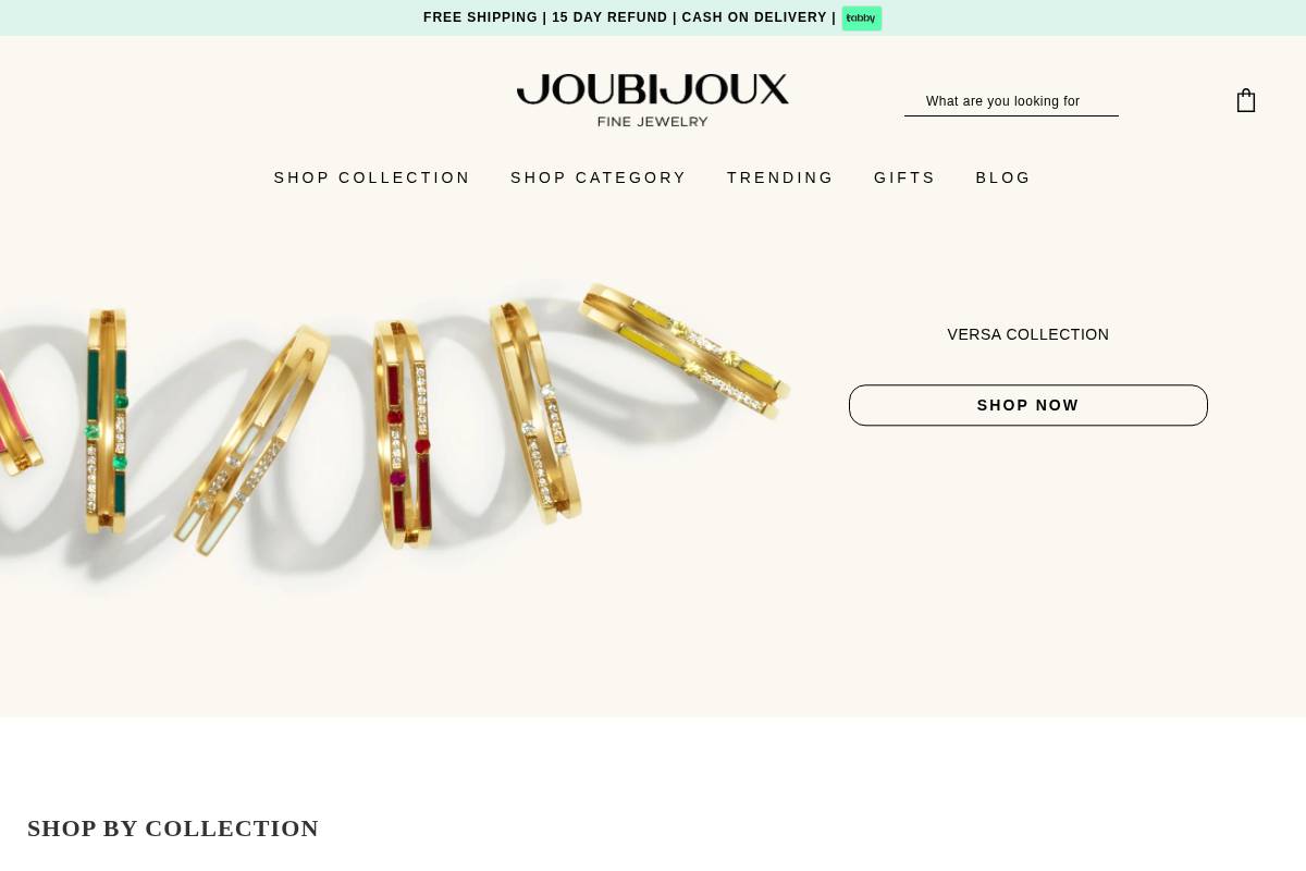 JOUBIJOUX homepage screenshot