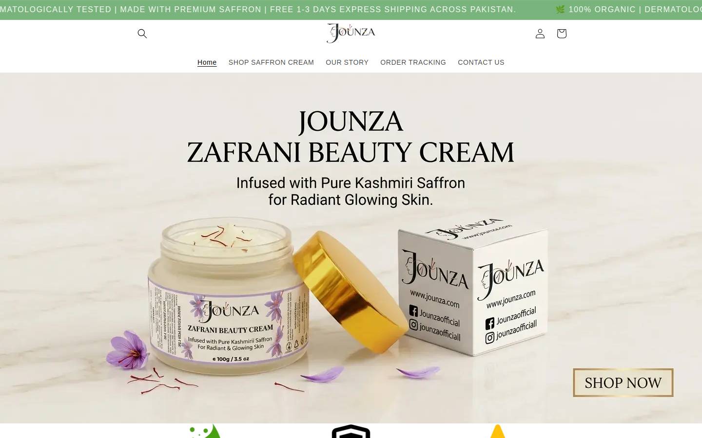 jounza.com homepage screenshot