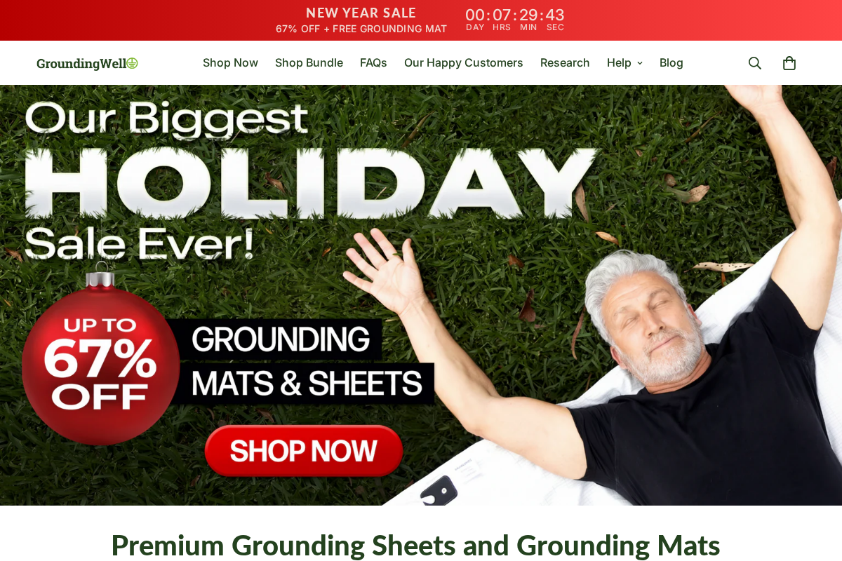 GroundingWell homepage screenshot